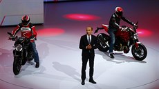 Ducati Monster 1200 R na prezentaci koncernu Volkswagen na letoním roníku...