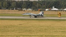 Letoun MiG-29 slovenských vzduných sil na Dnech NATO v Ostrav