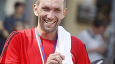 Jihlavský půlmaraton vyhrál Vladimír Srb. Jihlavský půlmaraton vyhrál Vladimír Srb.
