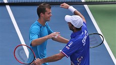 NOVÝ TRUMF. Adam Pavlásek letos v Davis Cupu ukázal, e me být do budoucna pinejmením velkou deblovou zbraní.