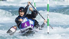 Joná Kapar s Markem indlerem na mistrovství svta ve vodním slalomu v...