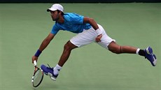 Yuki Bhambri v utkání proti Lukái Rosolovi