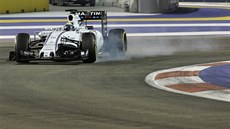 Felipe Massa v kvalifikaci na Velkou cenu Singapuru