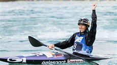 Kateřina Kudějová na mistrovství světa ve vodním slalomu v Londýně. Kateřina Kudějová na mistrovství světa ve vodním slalomu v Londýně.