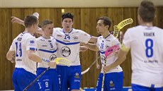 Radost otrokovických florbalistů Radost otrokovických florbalistů