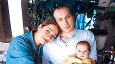 Michal Velíek s rodinou - Michal Veíek s roní dcerou Valentýnkou a manelkou...