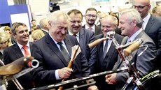 Strojírenský veletrh v Brn v pondlí zahájil prezident Milo Zeman.