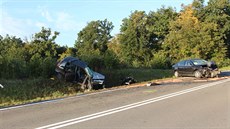 Mladá idika nehodu u Popvek nepeila (17.9.2015).