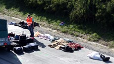 tvrtení nehodu na 218. km dálnice D1 u Vykova nepeilo pt lidí (17. 9....