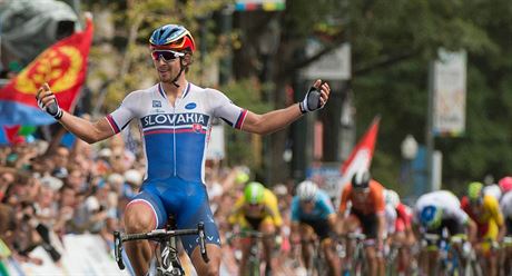 Slovenský cyklista Peter Sagan vyhrál v Richmondu mistrovství svta.