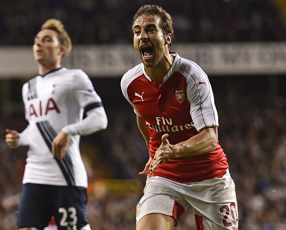 Mathieu Flamini - hrdina Arsenalu v pohárovém duelu na hiti Tottenhamu.