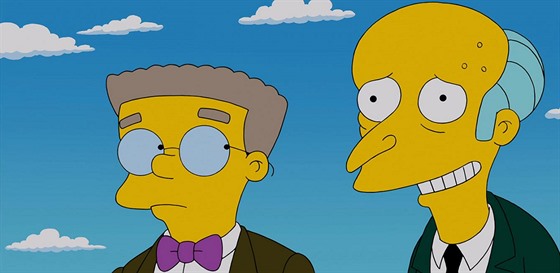 Waylon Smithers a Montgomery Burns ze seriálu Simpsonovi