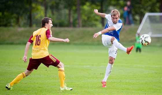 Martin Sladký v modrém dresu Táborska