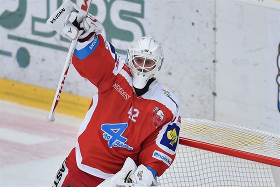 Branká Olomouce Branislav Konrád se raduje.