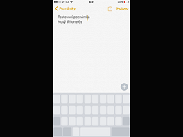 3D Touch: pi psan lze silnjm stiskem promnit klvesnici na touch pad.
