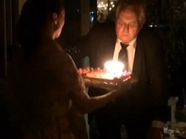 Zeman slavil narozeniny v rusk restauraci v New Yorku