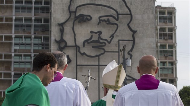 Pape Frantiek na nmst Revoluce v Havan (20. 9. 2015)