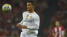 Cristiano Ronaldo v utkání na hiti Bilbaa.