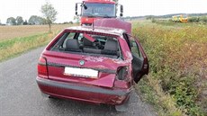 Felicie, do které narazil vlak na přejezdu u obce Jeřice na Jičínsku. (22. září... Felicie, do které narazil vlak na přejezdu u obce Jeřice na Jičínsku. (22. září...