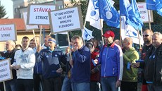 Stávka ve firmě IG Watteeuw v Brně Stávka ve firmě IG Watteeuw v Brně