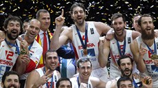 Basketbalisté panlska slaví titul mistr Evropy.