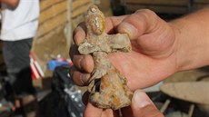 V Uherském Brodě našli archeologové několik hraček pro děti. V Uherském Brodě našli archeologové několik hraček pro děti.