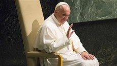 Pape Frantiek promluvil na zasedání Valného shromádní OSN (25. záí 2015).