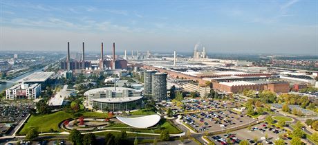 Továrna Volkswagenu ve Wolfsburgu.