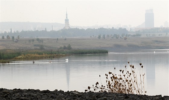 Jezero Most je druhým nejvtím jezerem v esku.