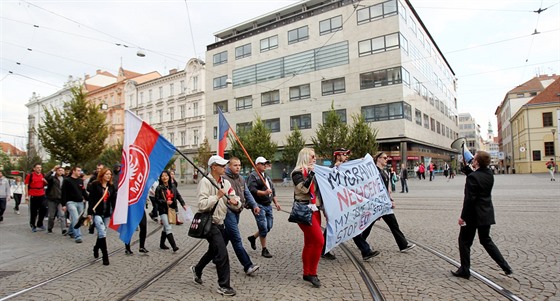 Národní Demokracie, demonstrace proti uprchlíkm a EU (3.10.2015)