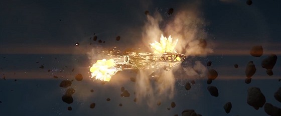 Výbuchy vesmírných lodí ve Star Citizenu