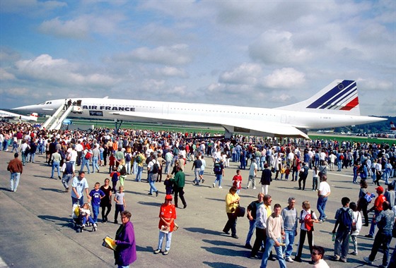 Letoun Concorde v barvách Air France.