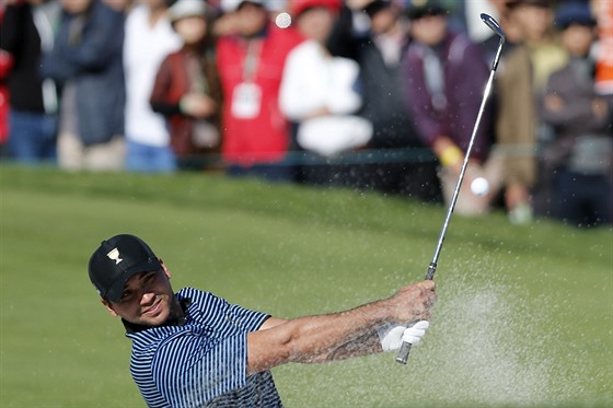 Australský golfista Jason Day bhem boj o Prezidentský pohár