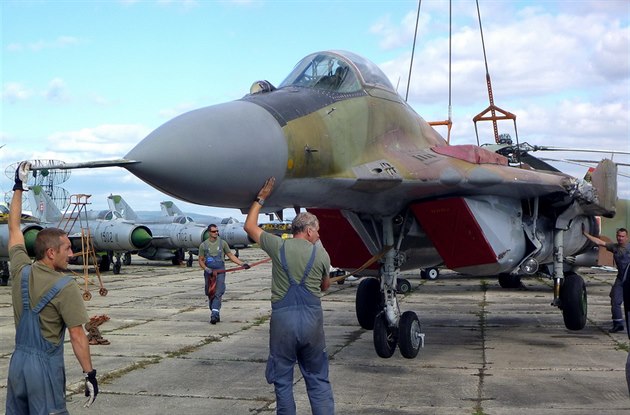 Stíhací letoun MiG-29.