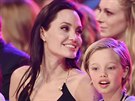 Angelina Jolie a jej dcera Shiloh, kterou si podila s manelem Bradem...