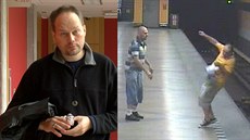 Antonín Dvořák, který shodil cestujícího do kolejiště metra (9. 10. 2015) Antonín Dvořák, který shodil cestujícího do kolejiště metra (9. 10. 2015)