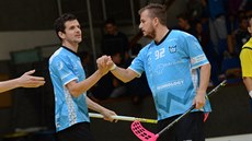 GÓLOVÁ SPOLUPRÁCE. Boleslavští útočníci Jiří Bouška (vlevo) a Ondřej Fojta se... GÓLOVÁ SPOLUPRÁCE. Boleslavští útočníci Jiří Bouška (vlevo) a Ondřej Fojta se...