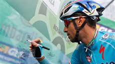 Cyklista Vincenzo Nibali ze stáje Astana.