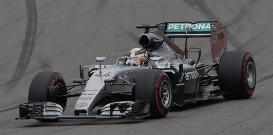 Lewis Hamilton na trati Velké ceny Ruska