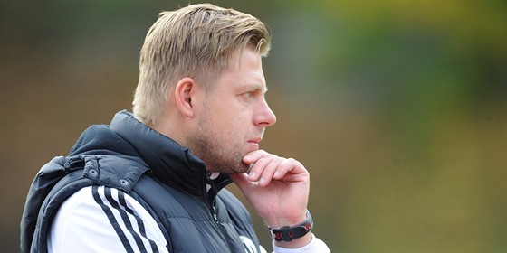 David Horej, asistent trenéra eských Budjovic, který vedl zápas proti...