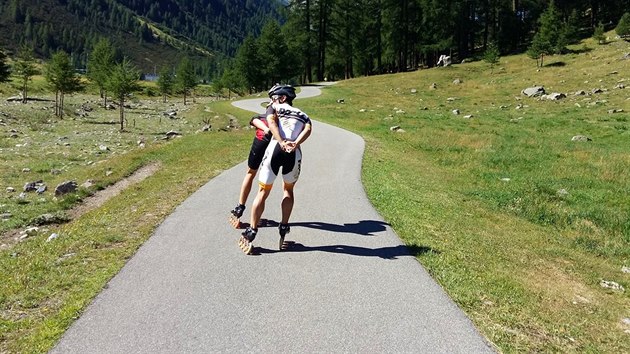 Livigno m i krsn stezky vhodn nejen pro inline brusle, ale i pro kola a pro trnink na kolekovch lych