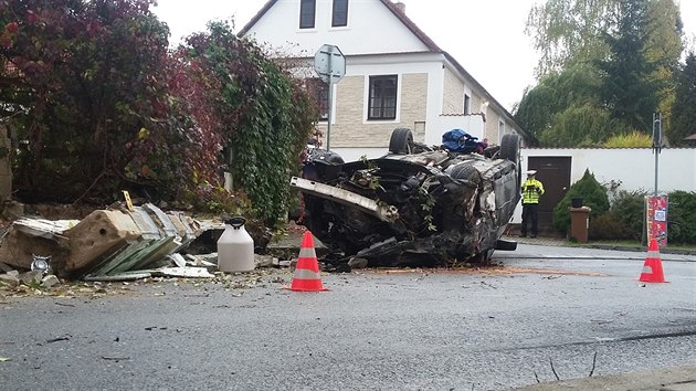 Vn dopravn nehoda v Din na Plzesku (18. 10. 2015)