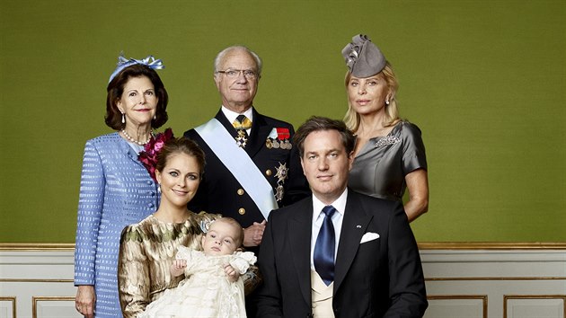 vdsk princezna Madeleine s manelem Chrisem ONeillem, synem Nicolasem a rodii