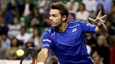 Stan Wawrinka ve finále na turnaji v Tokiu.