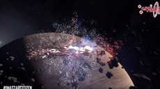 Výbuch lodi ve Star Citizenu