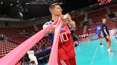 Martin Finger se chystá na zápas s Německem. Martin Finger se chystá na zápas s Německem.