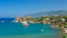 Sicílie, Cefalù, pláž Caldura Sicílie, Cefalù, pláž Caldura