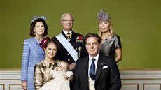 védská princezna Madeleine s manelem Chrisem ONeillem, synem Nicolasem a...