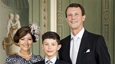 Dánský princ Joachim, jeho první manelka Alexandra Manley a jejich syn princ...