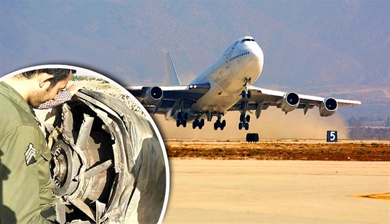 Boeing 747 spolenosti Mahan Air musel nouzov pistát na letiti v íránském...
